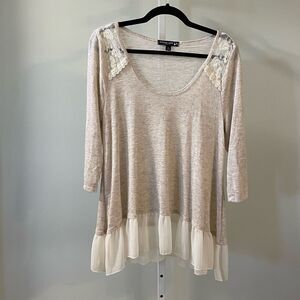 Living Doll Tan with Sheer Hem